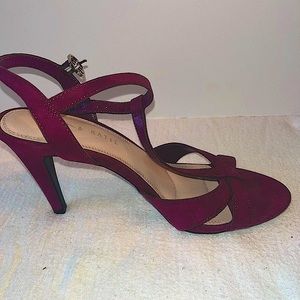 Kelly & Katie berry velvet heels